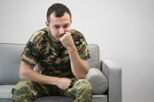 Veteran suffering from PTSD