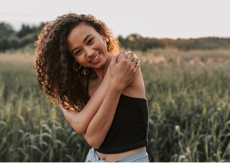 Woman after receiving virtual counseling in Florida